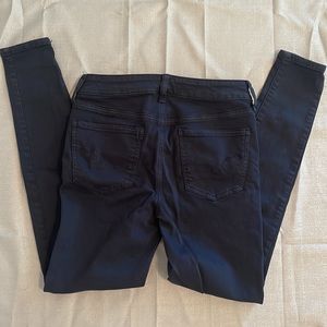 American Eagle High Rise Jeggings Size 6 Navy Blue